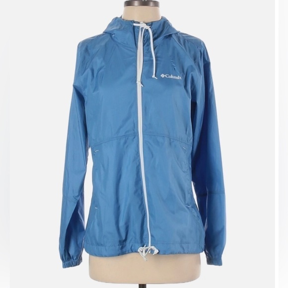 COLUMBIA Lightweight Windbreaker Blue size medium - Picture 1 of 8